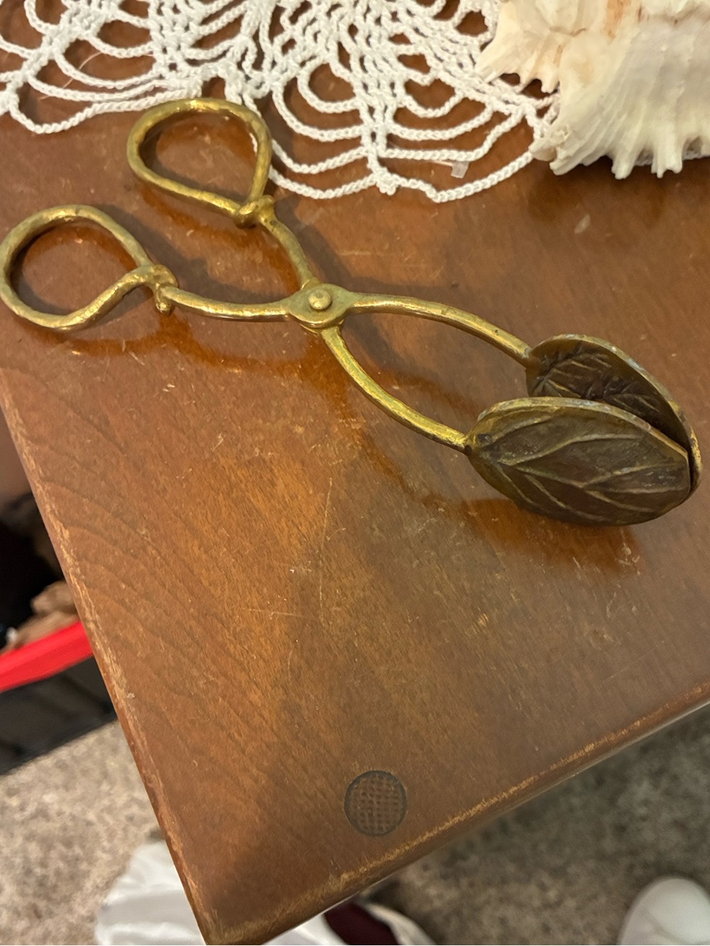 Brass Leaf Tongs